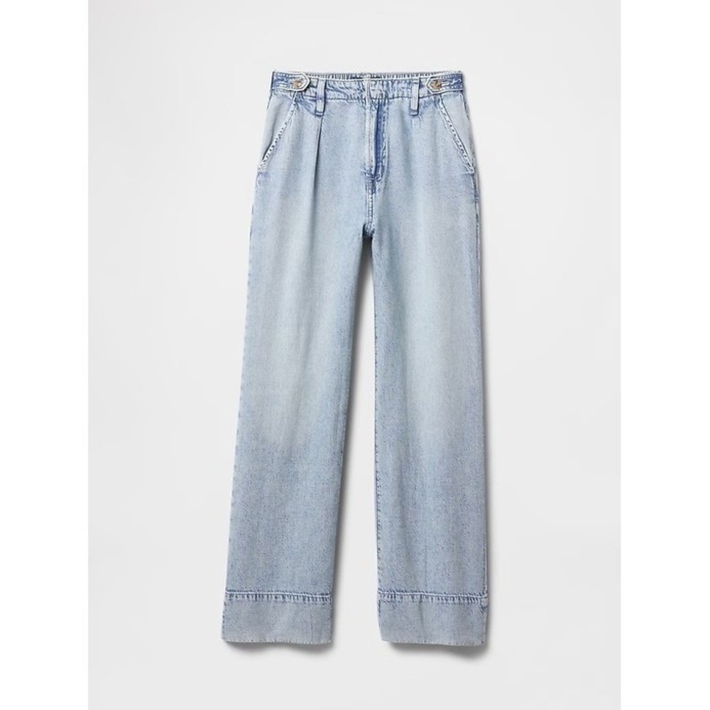 Gap Jeans NWOT Women's High Rise SuperLight Wide-Leg Jeans in Light Wash 14/32Rβ